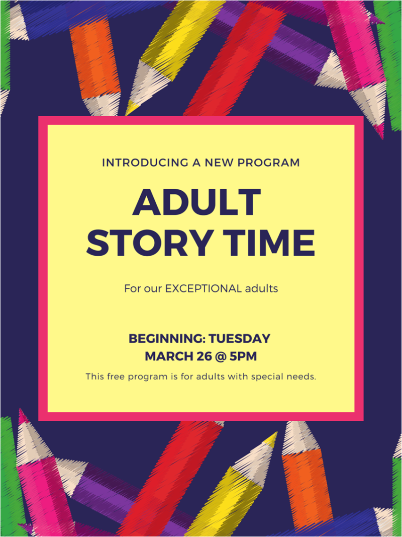 Adult Story Time – Allen County Public Library